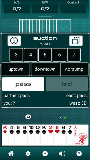 Bid Whist app screenshot